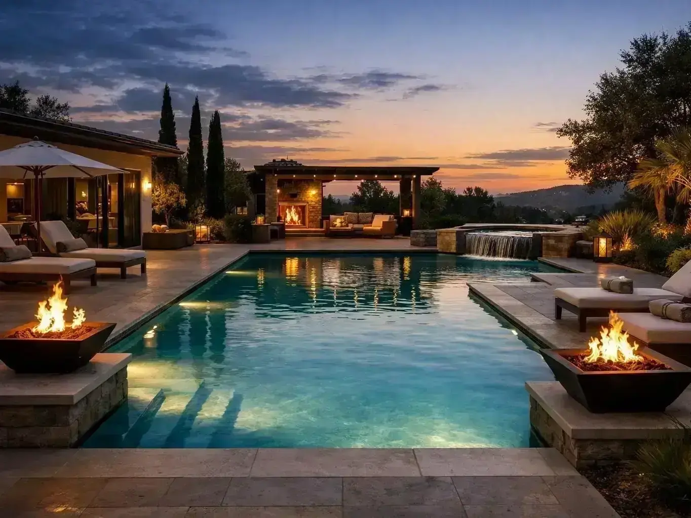 Pool service and water testing in Shannon Lake during hot dry Okanagan summer weather